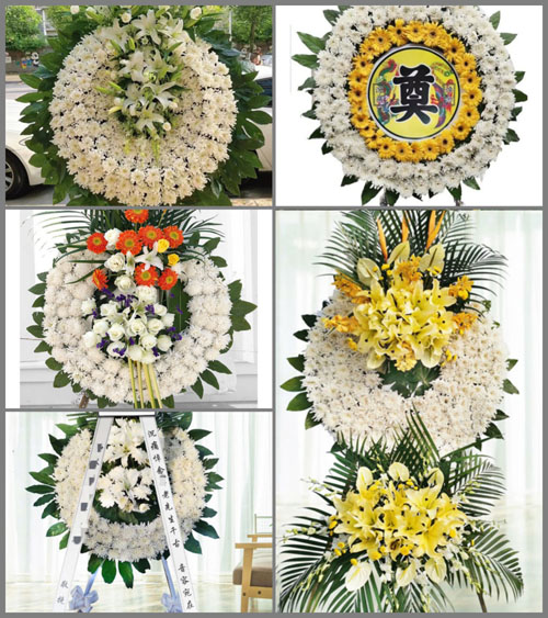 四川成都邛崃市桑园镇通泉村花圈速递
